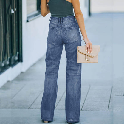 Funki Findz | Pants | Women's High Waist Denim Flared Jeans