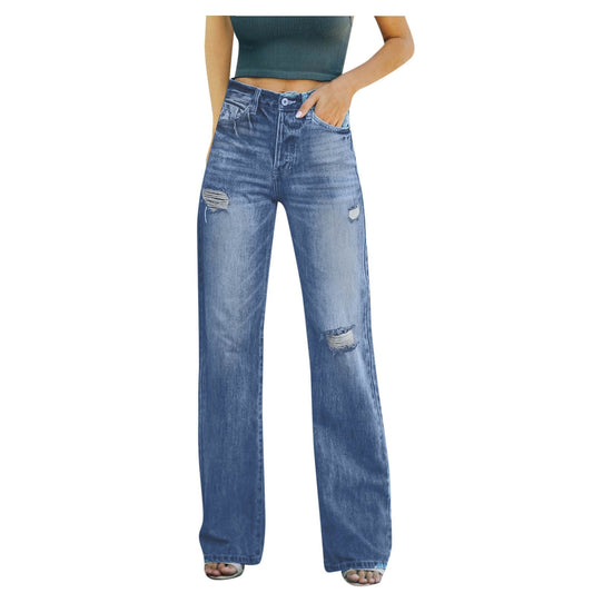 Funki Findz | Pants | Women's High Waist Denim Flared Jeans