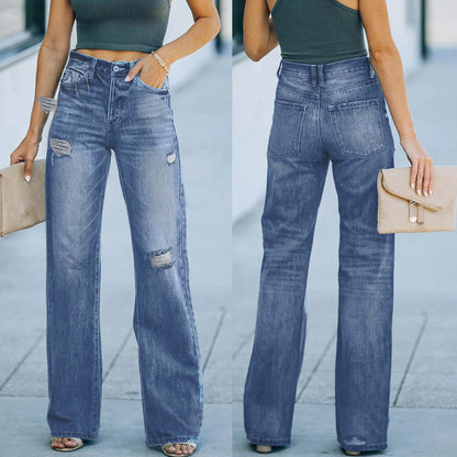 Funki Findz | Pants | Women's High Waist Denim Flared Jeans