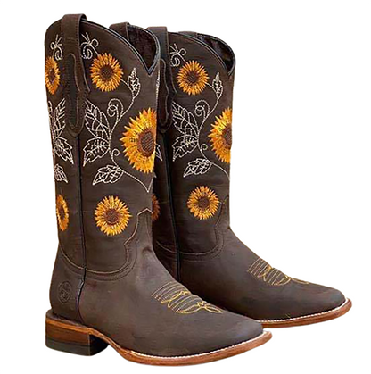 Funki Findz | Boots | Women's Embroidered Flower Cowboy Boot