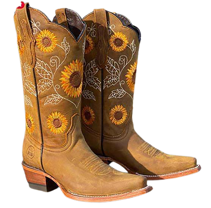 Funki Findz | Boots | Women's Embroidered Flower Cowboy Boot
