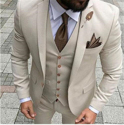 Funki Findz | Suits | Men's Formal Wedding Attire | 3 Pcs Slim Fit
