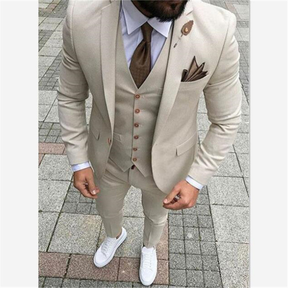 Funki Findz | Suits | Men's Formal Wedding Attire | 3 Pcs Slim Fit