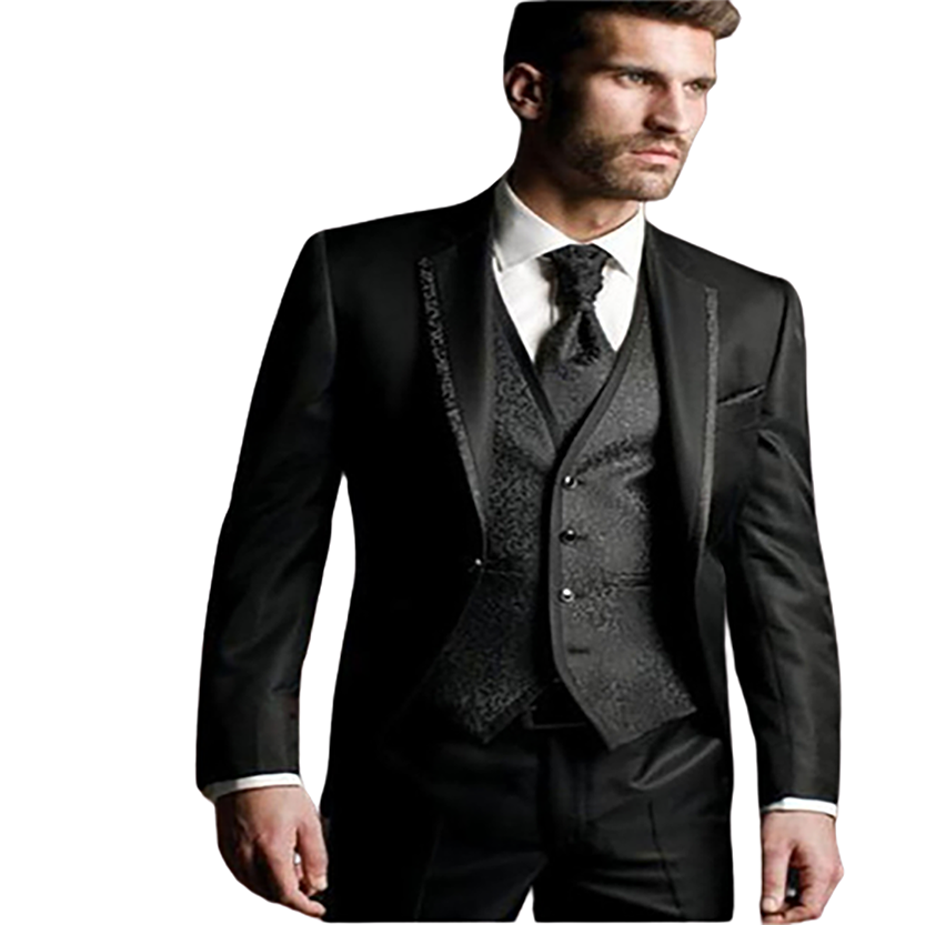 Funki Findz | Suits | Men's Formal Wedding Attire | 3 Pcs Slim Fit