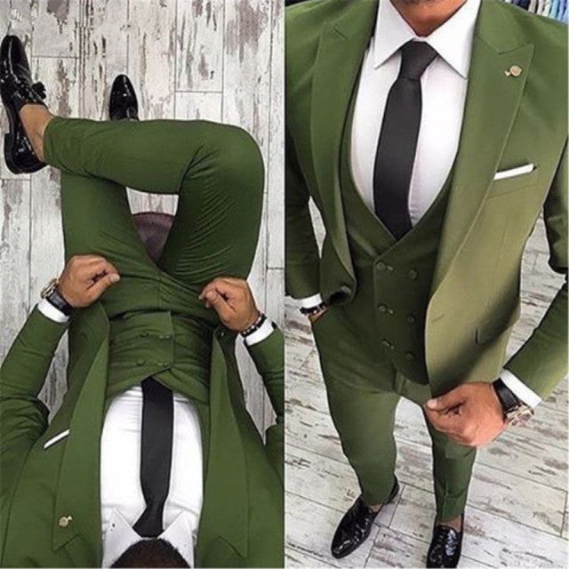 Funki Findz | Suits | Men's Formal Wedding Attire | 3 Pcs Slim Fit