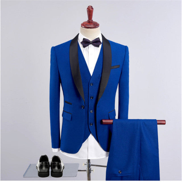 Funki Findz | Suits | Men's Formal Wedding Attire | 3 Pcs Slim Fit