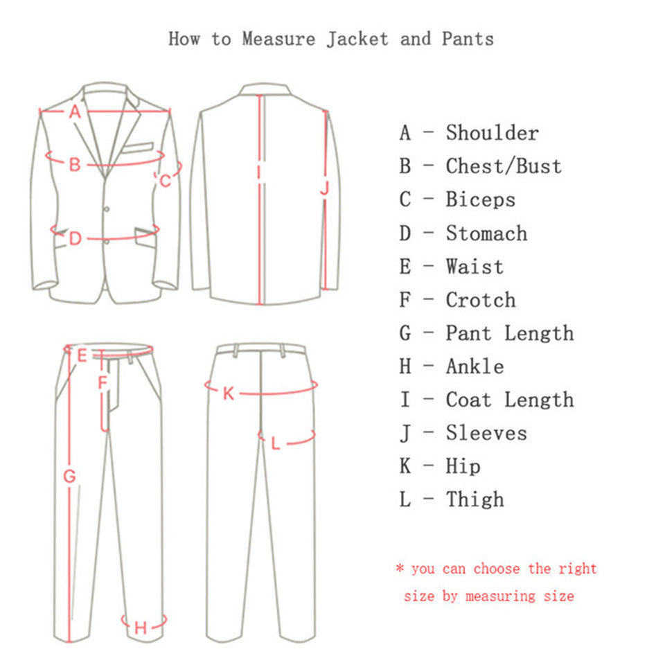 Funki Findz | Suits | Men's Formal Wedding Attire | 3 Pcs Slim Fit