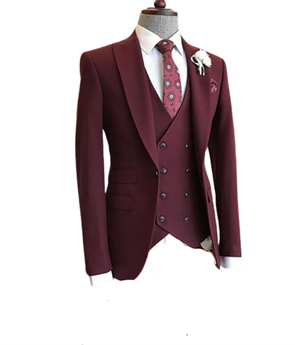 Funki Findz | Suits | Men's 3 Pcs Tailored Double Breasted Suit