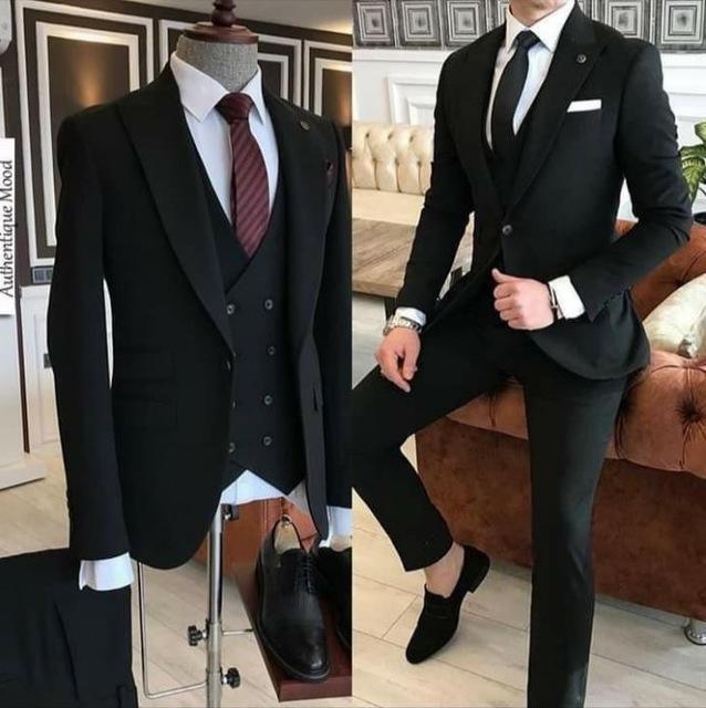 Funki Findz | Suits | Men's 3 Pcs Tailored Double Breasted Suit