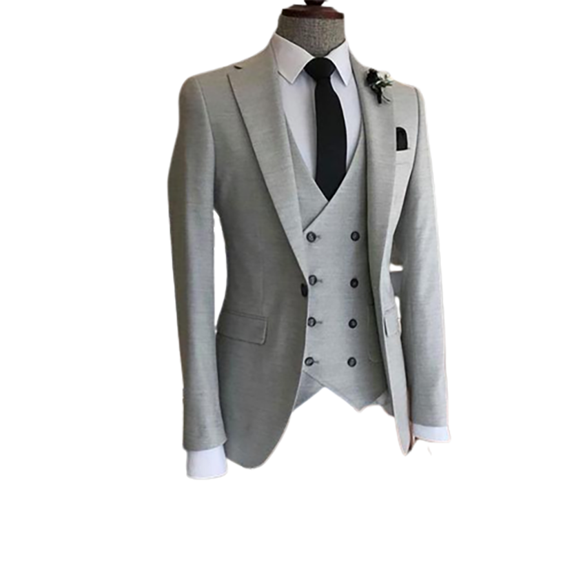 Funki Findz | Suits | Men's 3 Pcs Tailored Double Breasted Suit