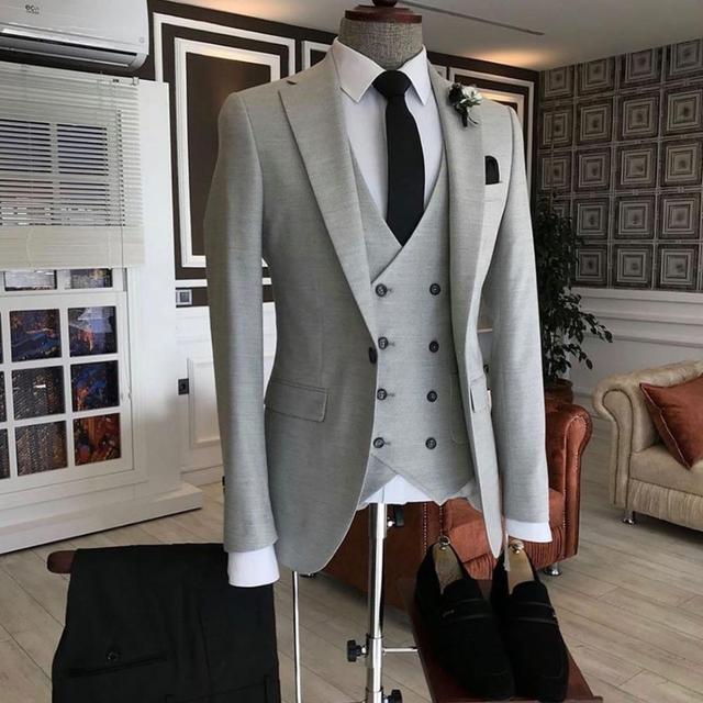 Funki Findz | Suits | Men's 3 Pcs Tailored Double Breasted Suit