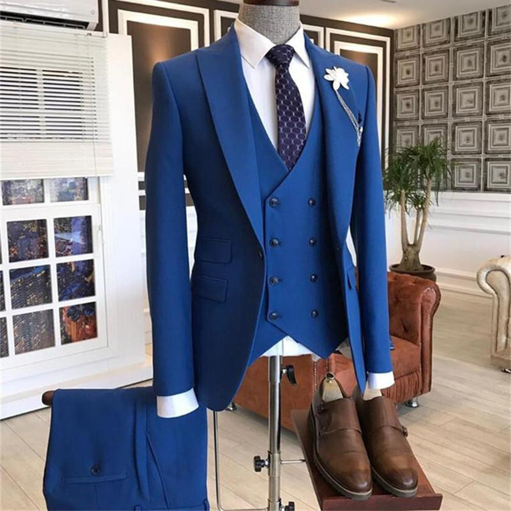 Funki Findz | Suits | Men's 3 Pcs Tailored Double Breasted Suit