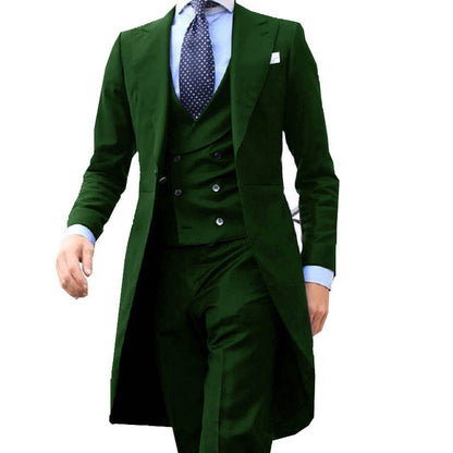 Funki Findz | Suits | Men's Slim Fit 3 Pcs Formal Suit Tails Jacket