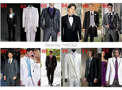 Funki Findz | Suits | Men's Custom 3 Pcs Grooms Suit | Tailcoat