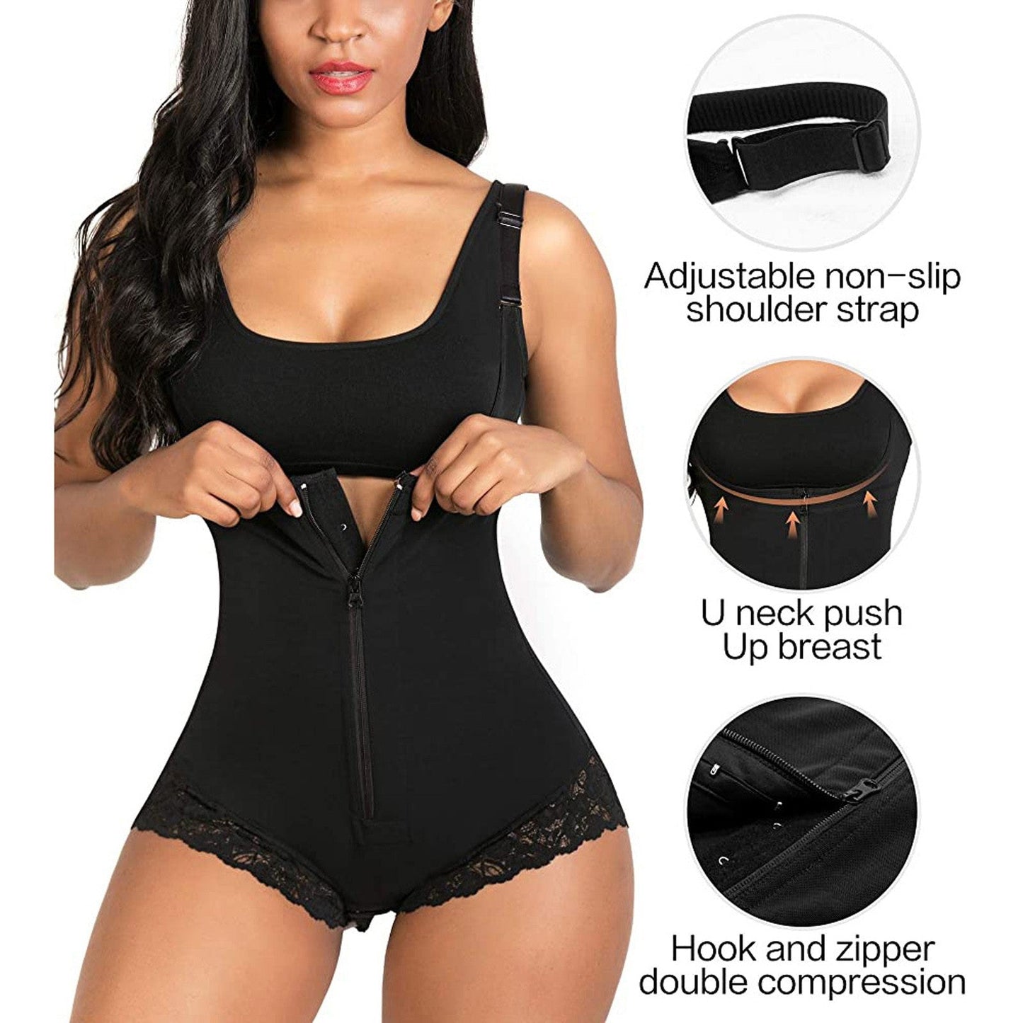 Funki Findz | Shapewear | Women's Tummy Control Slimmer Suit