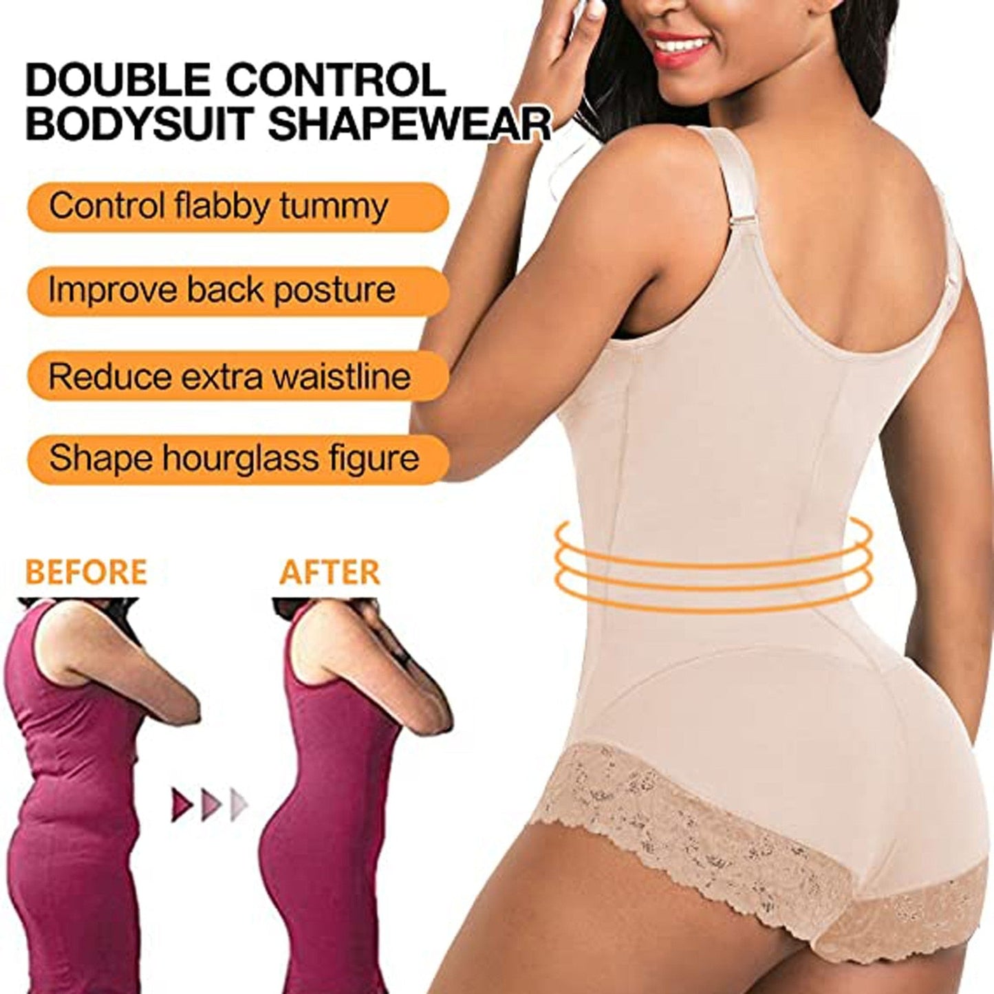 Funki Findz | Shapewear | Women's Tummy Control Slimmer Suit