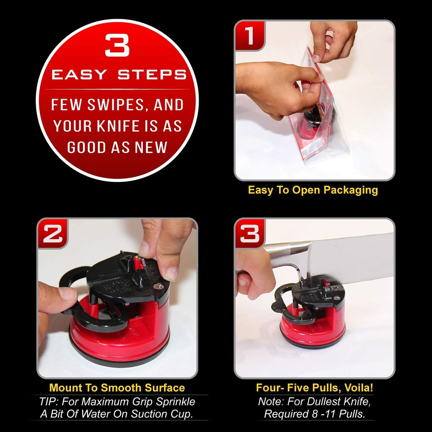 Funki Findz | Knife Sharpeners | Tungsten Suction Knife Sharpen