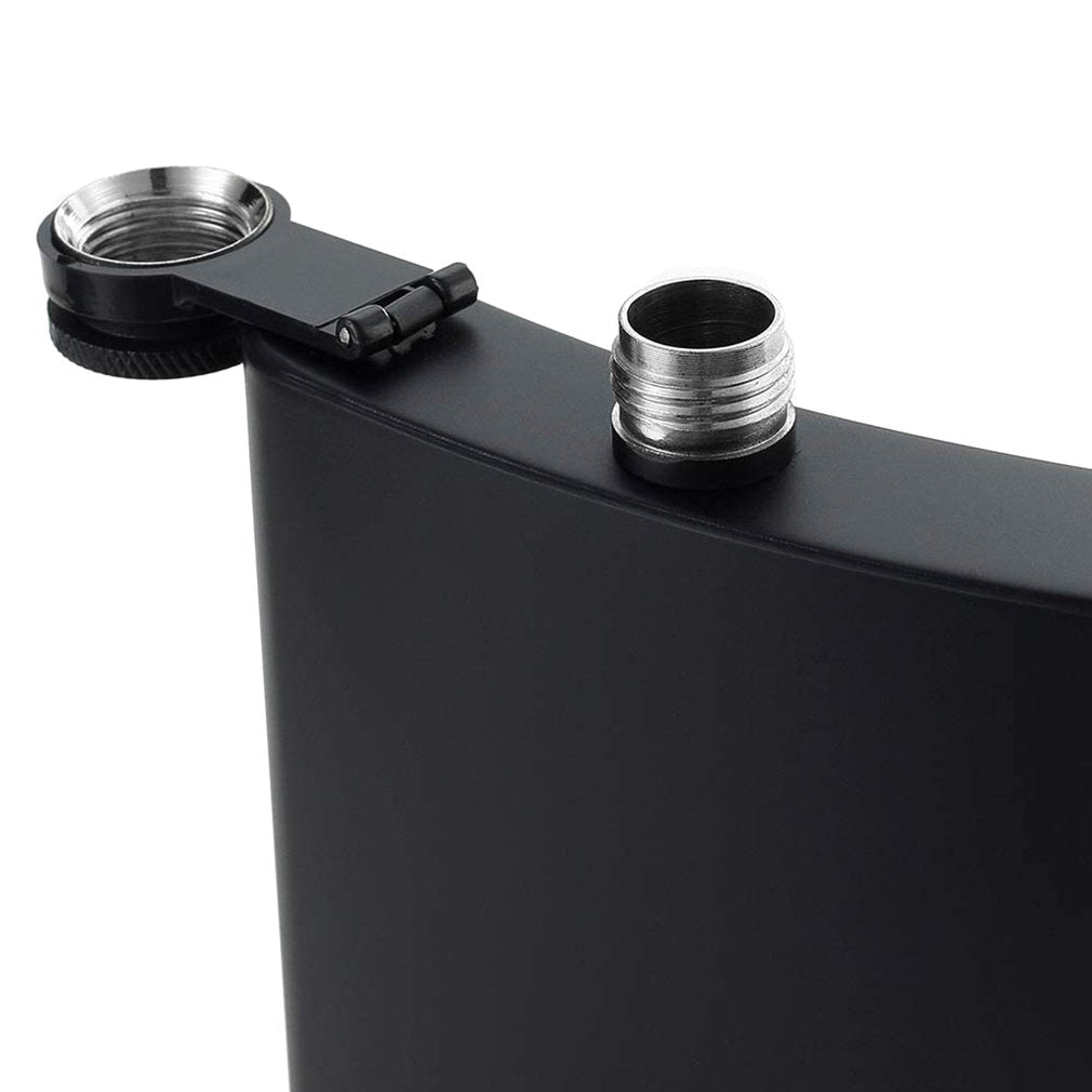 Funki Findz | Hip Flasks | Black Stainless Steel Hip Flask | 8oz