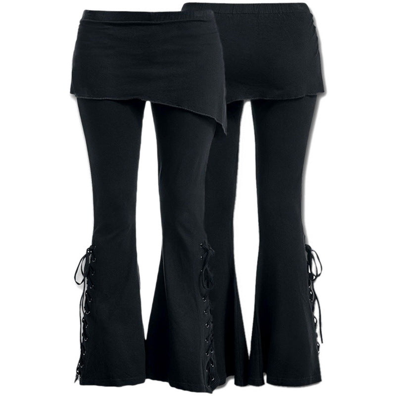 Funki Findz | Pants | Women's Gothic Lace Up Bandage Leggins