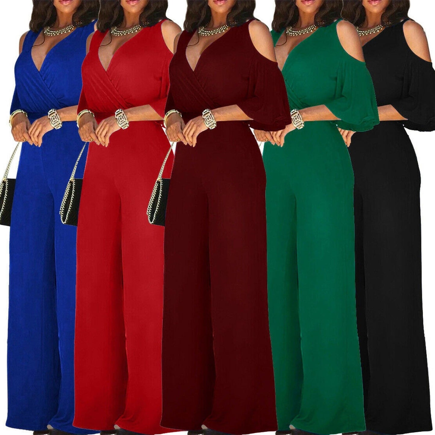 Funki Findz | Pants | Women's Elegant Wide Leg Flared Pant Suit