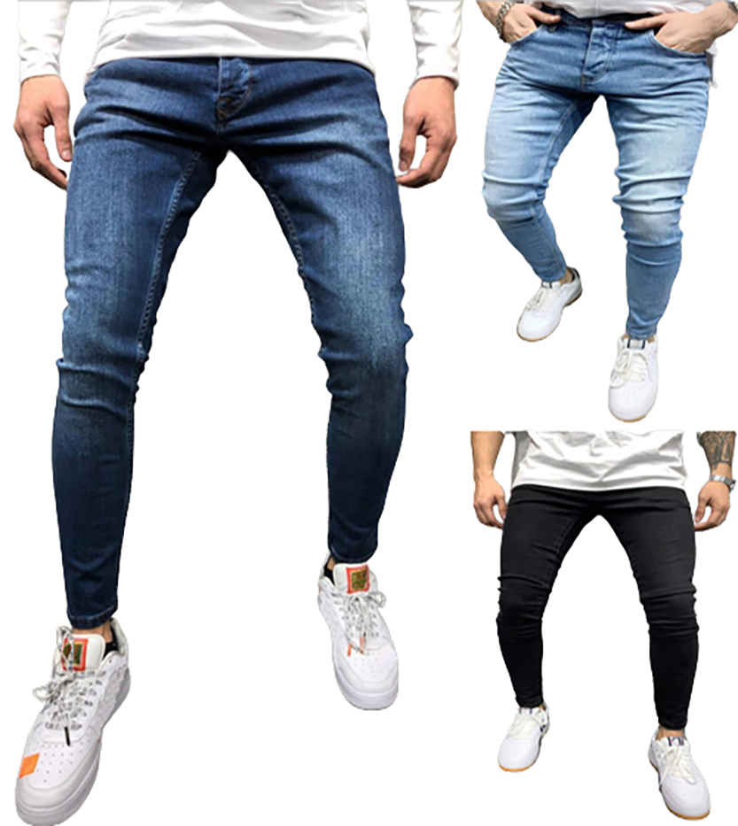 Funki Findz | Pants | Men's Skinny Slim Fit Cargo Pencil Jeans
