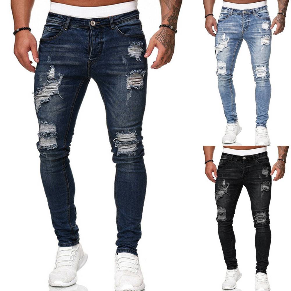 Funki Findz | Pants | Men's Ripped Distressed Skinny Jeans