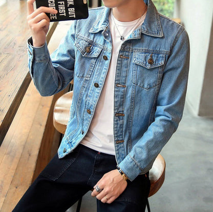 Funki Findz | Jackets | Men's Classic Denim Slim Fit Jacket 5XL
