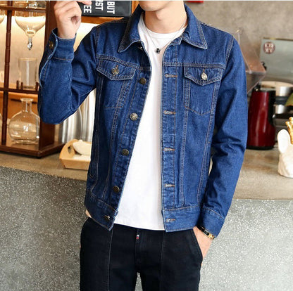 Funki Findz | Jackets | Men's Classic Denim Slim Fit Jacket 5XL