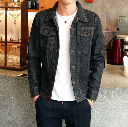 Funki Findz | Jackets | Men's Classic Denim Slim Fit Jacket 5XL