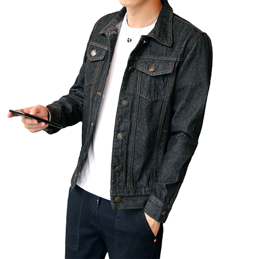 Funki Findz | Jackets | Men's Classic Denim Slim Fit Jacket 5XL