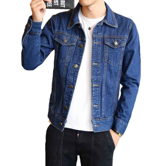 Funki Findz | Jackets | Men's Classic Denim Slim Fit Jacket 5XL