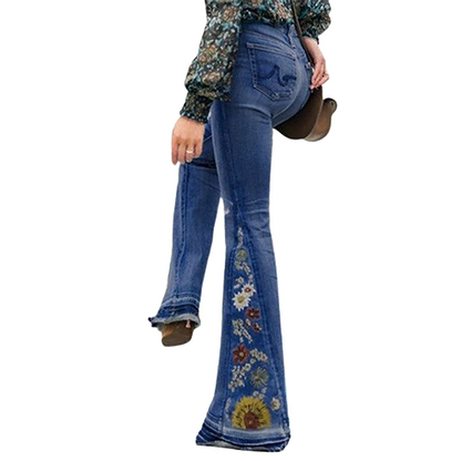 Funki Findz | Pants | Women's Boho Hippy Embroidered Jeans