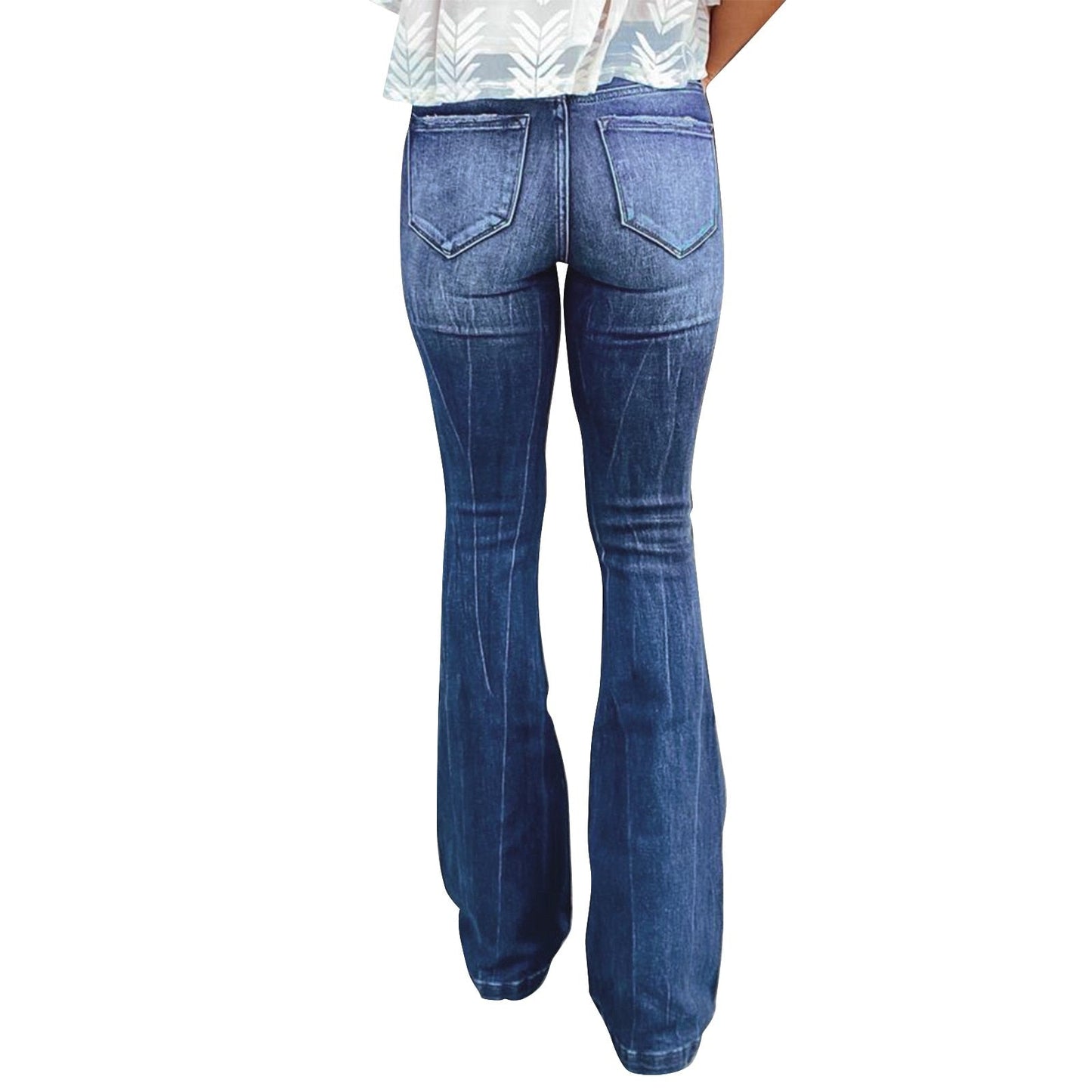 Funki Findz | Pants | Women's High Waist Flare Leg Fly Zip Jean