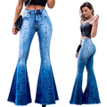 Funki Findz | Pants | Women's Plus Skinny Denim Flare Jeans