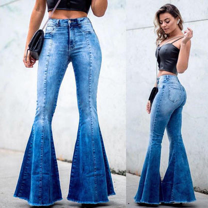 Funki Findz | Pants | Women's Plus Skinny Denim Flare Jeans