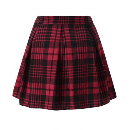 Funki Findz | Skirts | Women's Gothic Punk Paid Pleated Miniskirt