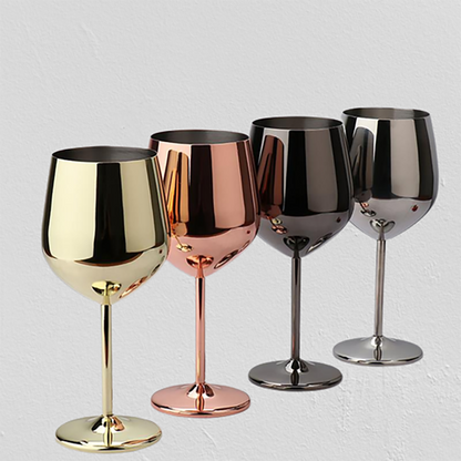 Funki Findz | Glasses | Stainless Steel Champagne Flutes 2 Pcs
