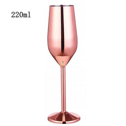 Funki Findz | Glasses | Stainless Steel Champagne Flutes 2 Pcs