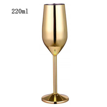 Funki Findz | Glasses | Stainless Steel Champagne Flutes 2 Pcs