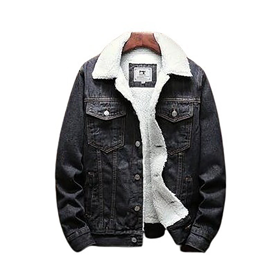 Funki Findz | Jackets | Men's Warm Denim and Sherpa Jackets