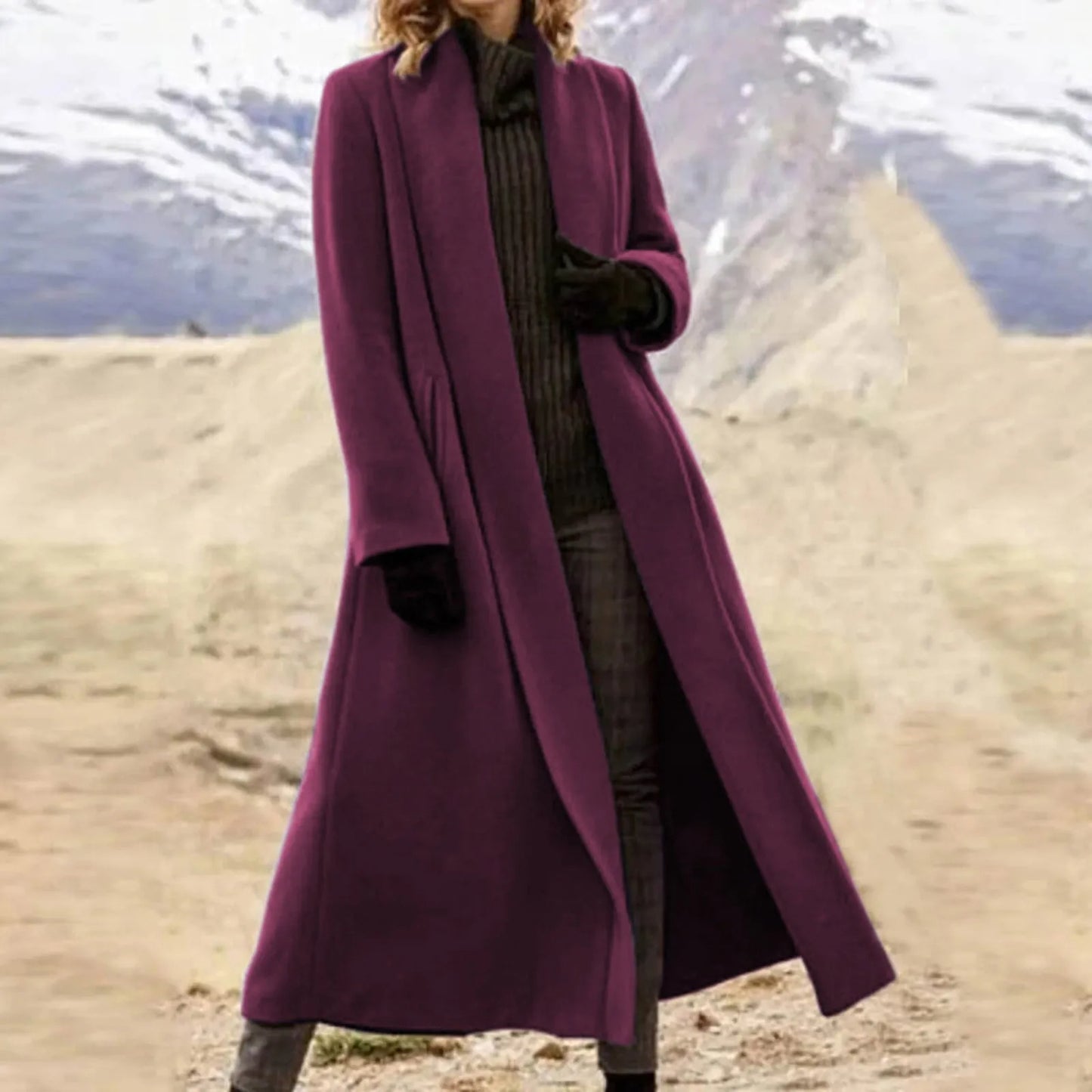 Funki Findz | Jackets | Women's Long Woolen Cardigan Coat