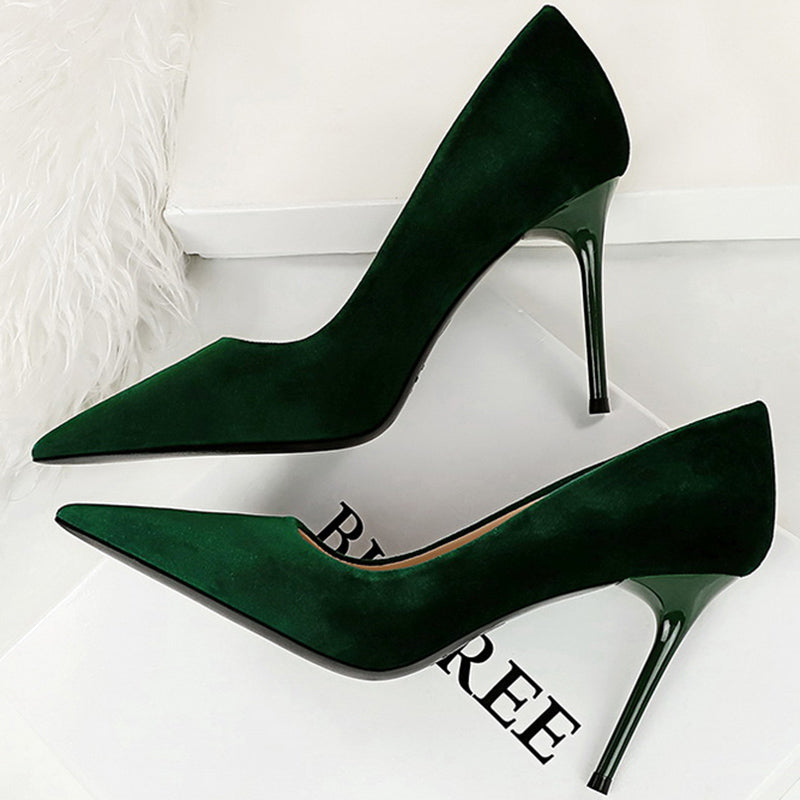 Funki Findz | Shoes | Women's Suede Fashion High Heel Stiletto
