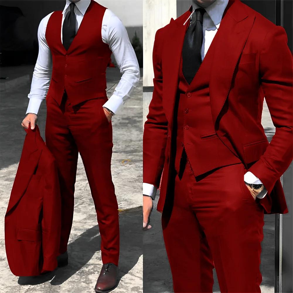 Funki Findz | Suits | Men's Fashion Formal Wedding Tuxedos 3Pc