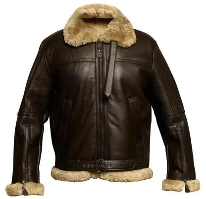 Funki Findz | Jackets | Men's Warm Faux Fur and Leather Jacket