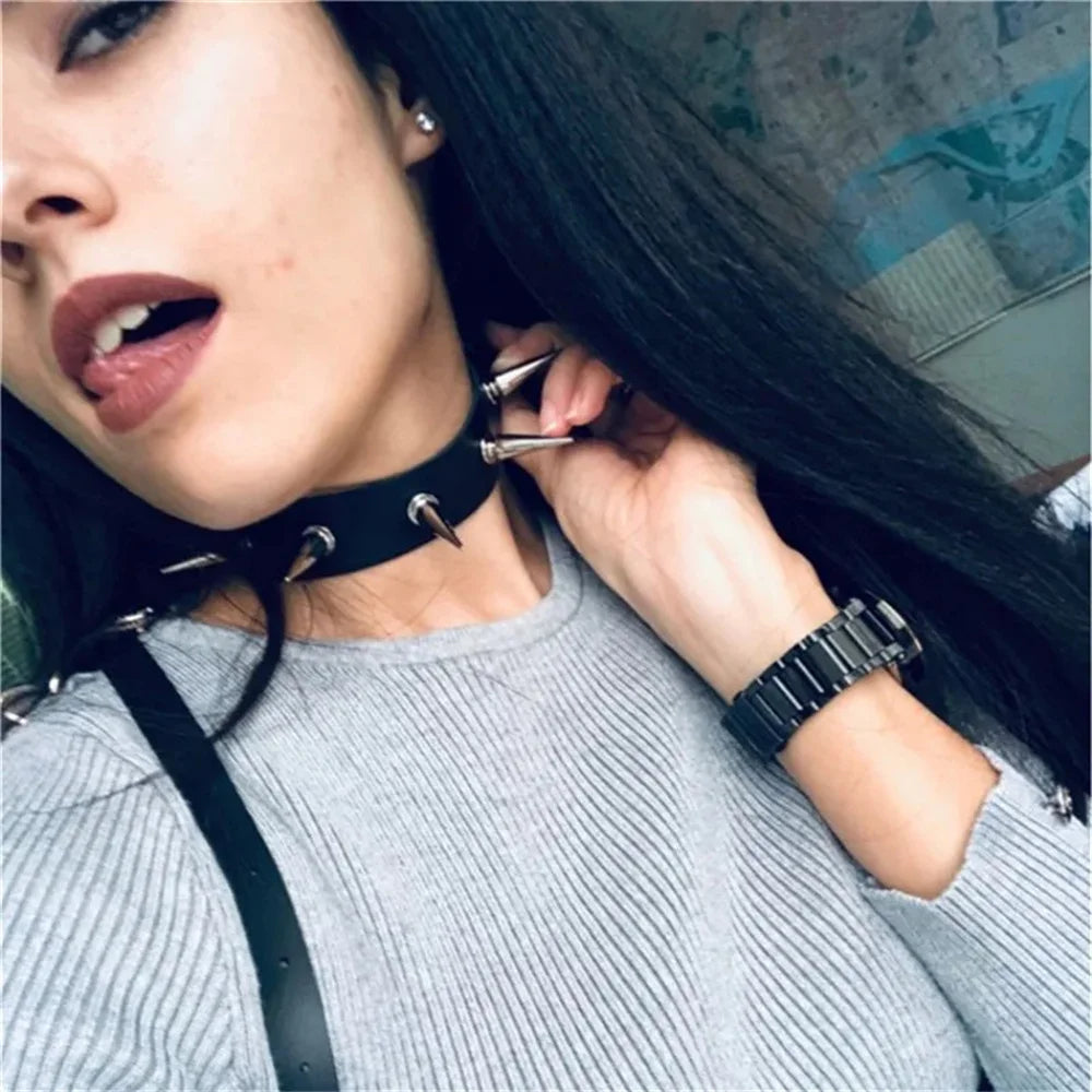 Funki Findz | Necklaces | Women's Spike Collar Gothic Necklace