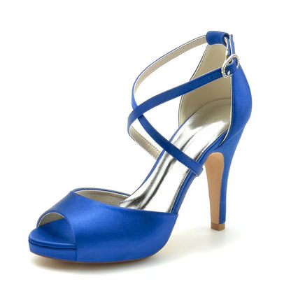Funki Findz | Shoes | Women's Open Toe Cross Strap Stilettos