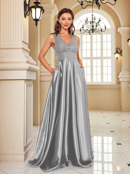 Funki Findz | Dresses | Women's Elegant Satin Sequin Dresses