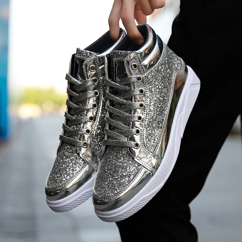 Funki Findz | Boots | Men's Women's Bling Lace Up Sneakers