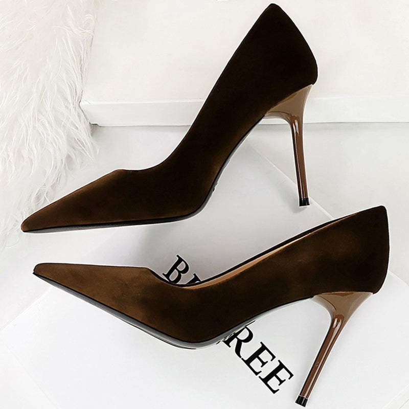 Funki Findz | Shoes | Women's Suede Fashion High Heel Stiletto
