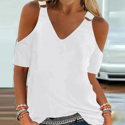 Funki Findz | Shirts | Women's Cut Out Buckle Strap Summer Top